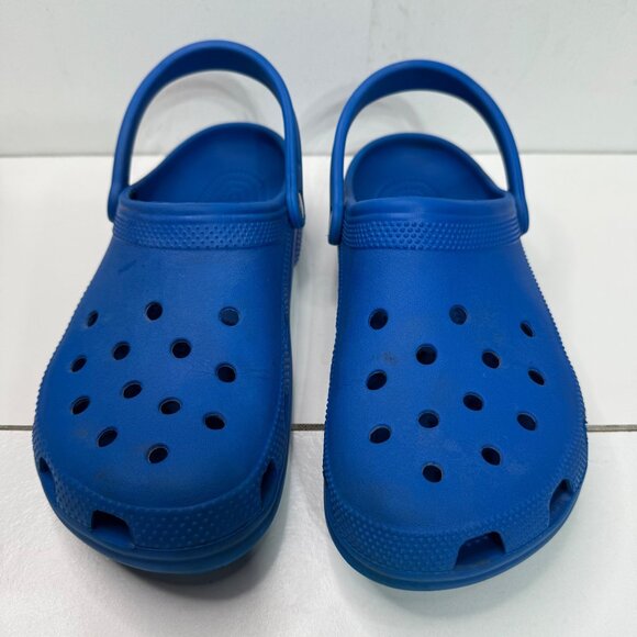 Crocs Unisex Classic Clog Sandals M10/W12 Blue - Picture 2 of 8